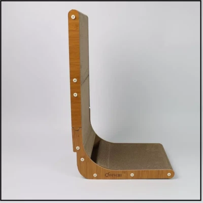 Cat Scratcher L Shape Cat Scratch Pad With Ball Toy Space Saving - Image 1 of 4