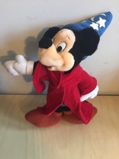 Vintage Mickey Mouse Fantasia Sorcerer's Apprentice Stuffed Plush Doll 12”
