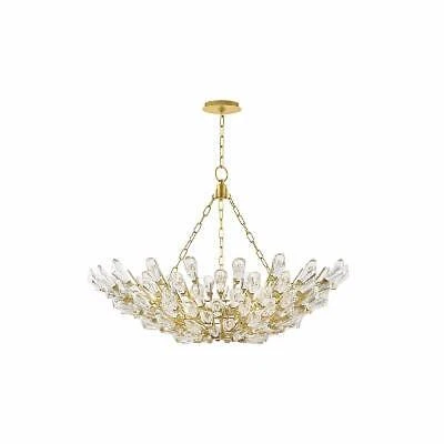 Hudson Valley Lighting 7228 Tulip 9 Light 28 Wide Crystal Chandelier Gold Leaf - Image 1 of 3