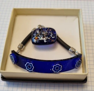 Italian bracelet, ring, Murano glass. - Picture 1 of 11