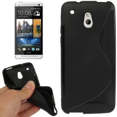 Custodia TPU Per Smartphone HTC ONE Mini M4 Nera - Immagine 1 di 3