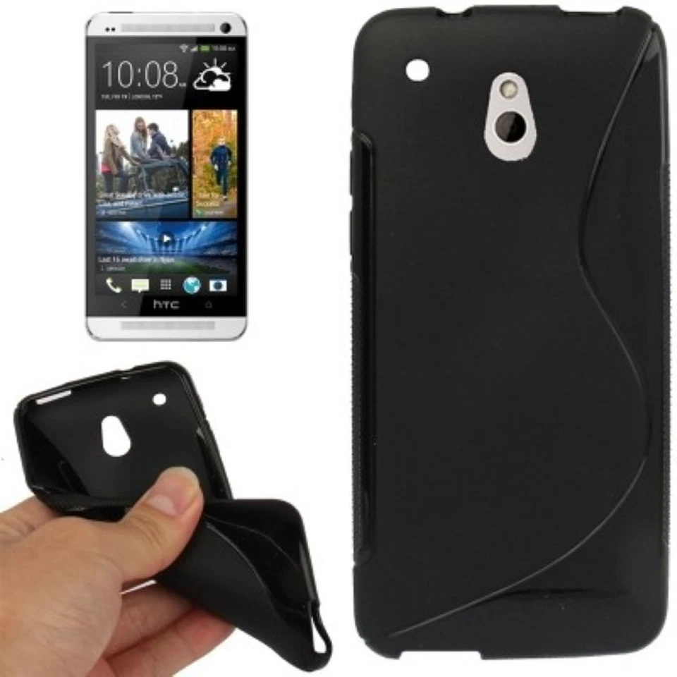 Cellulare Custodia Protettiva TPU Cover S-LINE Backcover per HTC One mini M4 - Immagine 1 di 3
