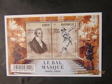 bloc feuillet timbres  France  le bal masqué   année   2012