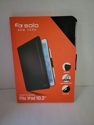 Solo New York Everett iPad 10.2" Slim Magnetic Folio Case (Black) - Image 1 of 4