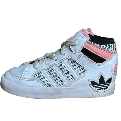 Adidas Kids Sneakers Shoes Size 9C High FV6980 Pink Softgirl Coquette Barbie - Image 1 of 4