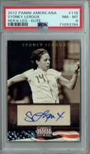 PSA 8 Sydney Leroux 2012 Americana #118 Rookie Card Heroes/Legends Auto 179 Made