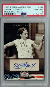 PSA 8 Sydney Leroux 2012 Americana #118 Rookie Card Heroes/Legends Auto 179 Made - Picture 1 of 1