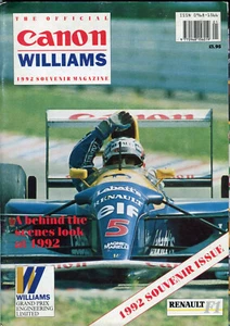 Canon Williams Formel 1 1992 Souvenir Magazin Nigel Mansell Riccardo Patrese - Bild 1 von 1