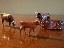 Vintage (4) Barclay Cattle, 212, Standing 213 Grazing Cow 214 Lying Cow 215 Bull