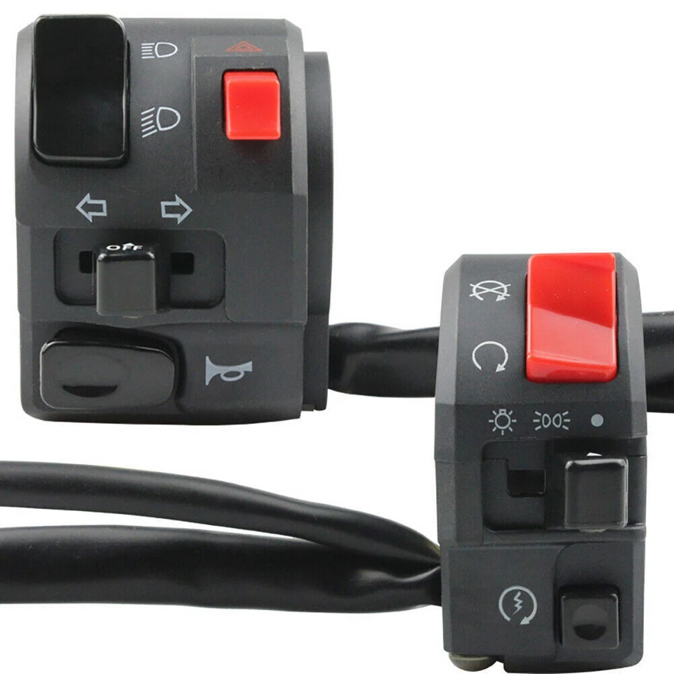 7/8" Motorcycle Handlebar Horn Button Turn Signal Fog Light Controller Switch - Image 1 of 4