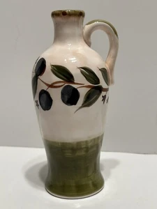 Vaso collezione corona olive illimitata da tavolo dipinto a mano altezza 7 1/2" - Foto 1 di 9