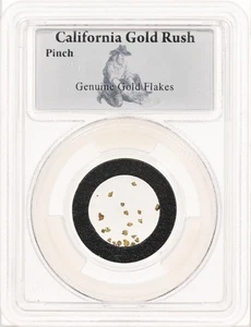 Gold Flakes Pinch - California Gold Rush - garantiert echt von PCGS - Bild 1 von 1