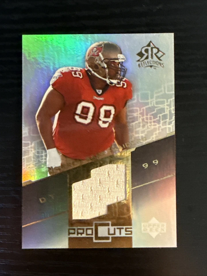 Warren Sapp 2004 Upper Deck Reflections Pro Cuts Gold Jersey #PC-WS HOF - Image 1 of 1
