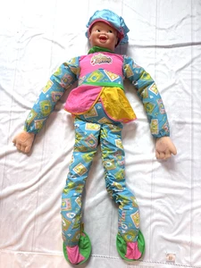 Dancin Dancing Suzie Stretch Stoffpuppe Plüschtier Stofftier zwei Gesichter Irwin Vintage 90er - Bild 1 von 10