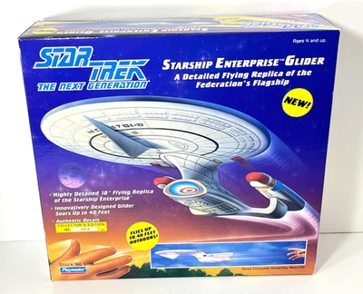 Star Trek Next Generation Starship Enterprise Glider 1993 caja sellada Playmates Foto 1 de 4