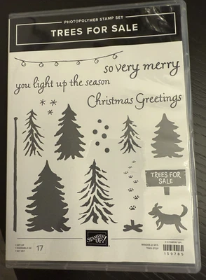 Stampin вверх штамп/набор штампов комплект * деревья для продажи * собака/автодом умирает! - Изображение 1 из 3