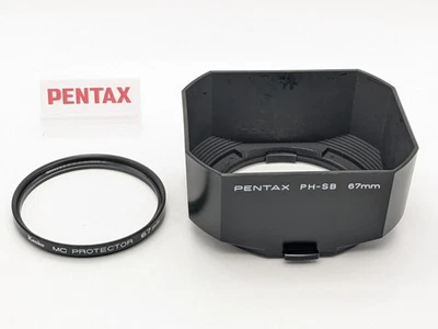 [Near MINT+++] Pentax PH-SB 67mm Lens Hood for 67 90mm 105mm + Filter from Japan - Image 1 of 4