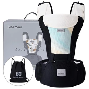 Baby Carrier Newborn to Toddler-2 in 1 Hip Seat & Carrier Front and Back Carr... - Picture 1 of 8