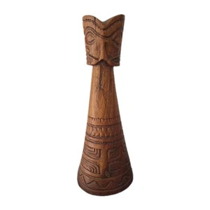 Statue Tiki Bois , Figurine Sculpture Tahiti Polynésie. Art Océanie - Imagen 1 de 12
