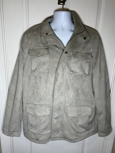 Robert Graham Cargo Field Jacket Men’s Sz XXL. $328 Faux Suede RGF22R85 - Picture 1 of 11