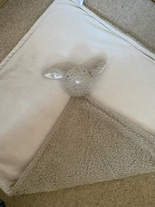 Jojo Maman Bebe Extra Large Comforter Blanket Bunny Furry Fleecey 30x 28" - Picture 1 of 7