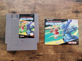 Nintendo NES Video Game Cyber Stadium Series Base Wars with manual