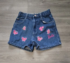 Vintage 90s Original Barbie Brand Embroidered Denim Shorts Girl’s Size 10 EUC - Picture 1 of 8