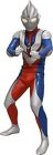 Ultraman Tiga / Mega Soft Kit reprinted non -scale total height about 40cm