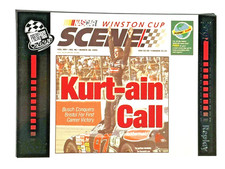 KURT BUSCH 2003 Press Pass 2002 REPLAY NASCAR SCENE KURTAIN CALL Racing Card #75