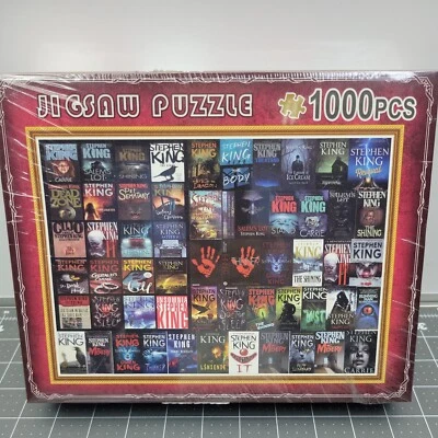 Stephen King Book Covers Horror Jigsaw Puzzle 1000 Pieces DCBA New & Sealed - Image 1 of 3