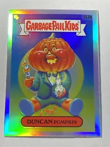 DUNCAN PUMPKIN 2021 Topps Chrome Garbage Pail Kids Series 4 #153b Refractor (U) - Picture 1 of 2
