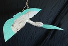 Fair Trade Hand Carved Made Wooden Flying SEAGULL Sculpture Ornament Statue 63cm