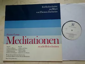 Günter Lange MEDITATIONEN zu 8 Holzschnitten *1974 CHRISTLICHE LP* - Bild 1 von 4