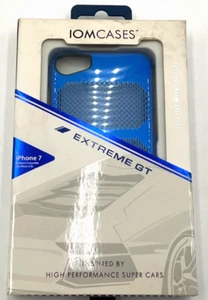 IOMCASES Coolmesh Extreme GT Blue w/ Black Trim Metal Case for iPhone 7 - Picture 1 of 4