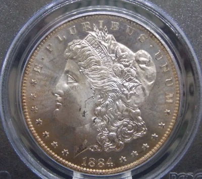 1884 "O" Morgan SILVER Dollar $1 PCGS MS64 PL #777 *PROOF LIKE* OGH Old Green - Image 1 of 4
