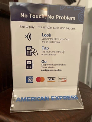 4x Table Sign Holder Table Tent Acrylic Double-sided tabletop display 5”x 5.75” - Image 1 of 4