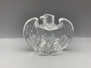 Steuben Bald Eagle Crystal Figurine Paperweight Signed 1985 - Picture 1 of 7