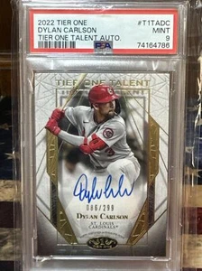 2022 Topps Tier One Dylan Carlson Auto /299 St. Louis Cardinals - Picture 1 of 1