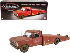Camión rampa Ford F-350 1970 ACME 1:18 Porkchop's Chop Shop oxidado rojo A1801416 - Imagen 1 de 3