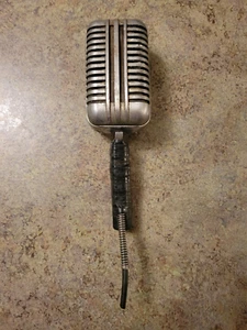 RARE 1940s-1950s Astatic WR-20 Vintage Chrome Recording Stand Microphone AS IS - Picture 1 of 8