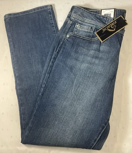 JORDACHE Women Skinny Jeans 12 Waist Dark RHINESTONES festival BOHO NEW Rodeo - Picture 1 of 11