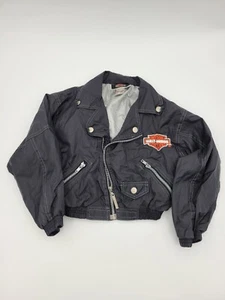 Harley-Davidson Motorcycle Nylon Windbreaker Jacket Youth 6 Born To Ride Biker - Picture 1 of 5