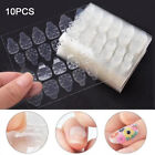 10Pcs Manicure Double Sided Adhesive Clear Tape Glue Stickers Nail Art Tip  MBWS