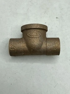 NIBCO Messingguss Lötdruck T-Stück 1/2" C x C x F # 712 Fitting - Bild 1 von 4