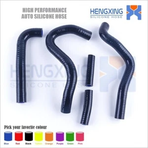 Black Radiator Hose for Kawasaki KX250 KX 250 1994-2002 1995 1996 1997 1998 2001 - Foto 1 di 11