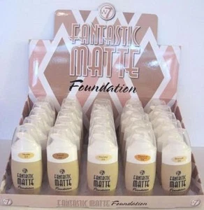 Foundation - W7 Fantastic Matte 30g - Rich Formula - Medium to Complete Coverage - Picture 1 of 5