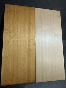SALVAGED OLD GROWTH WESTERN RED CEDAR GUITAR TOP AAAA JUMBO, BEE'S WINGS FIGURE - Picture 1 of 10