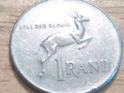 World Coin, South Africa, 1 Rand, 1980, Circulated Condition 