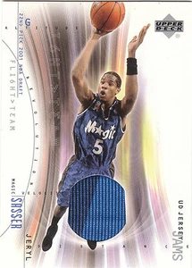 2002 UD Flight Team Jeryl Sasser 2 color jersey card Orlando Magic SMU Mustangs - Picture 1 of 2