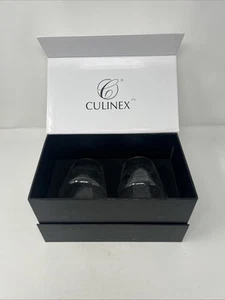 Culinex Geschenkset Kristall Wein Stiellose Gläser (2) Bleifrei - Kostenloser Versand - Bild 1 von 8